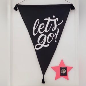 Let’s go! wall pennant